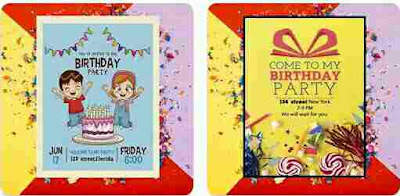 Aplikasi Desain Undangan - Birthday Invitation Card Maker