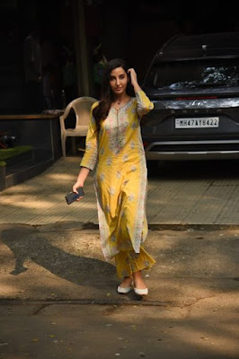 Nora Fatehi spotted today another place in Juhu