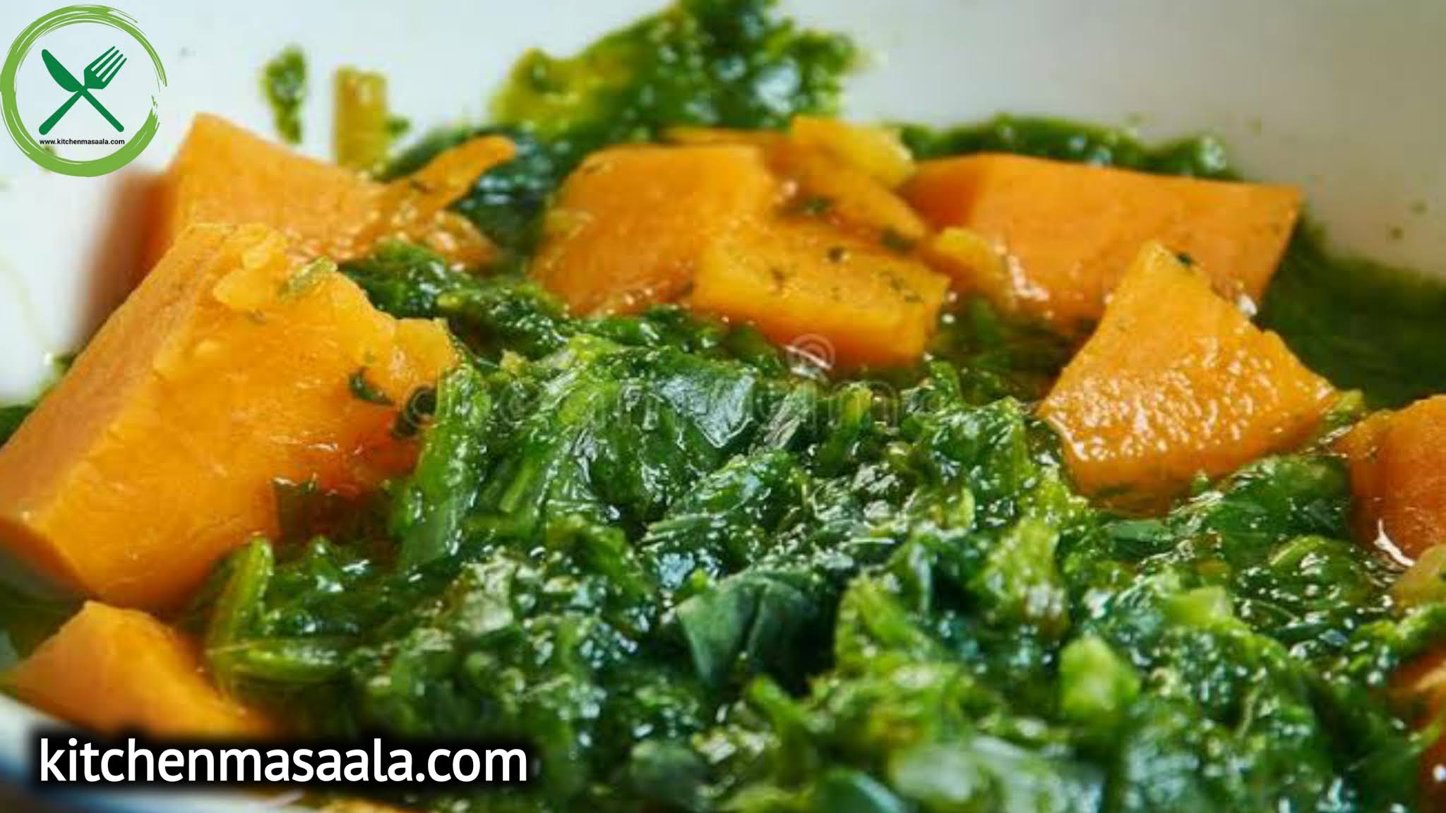 आलू पालक की मसालेदार सब्जी (Aloo palak recipe)