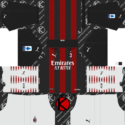 AC Milan Kits 2020/21 -  DLS2019 Kits