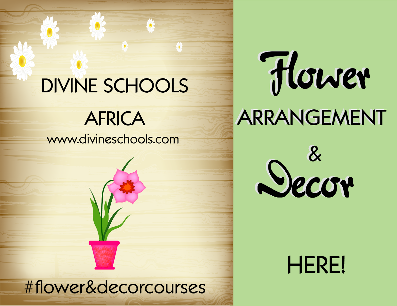 Divine Schools Africa A Floral Arrangement Course