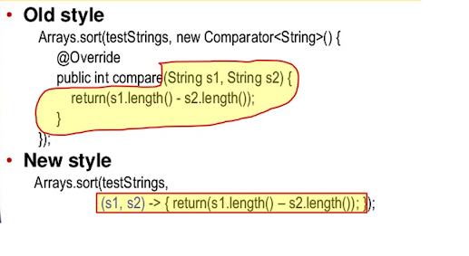 How to compare String by their length in Java 8