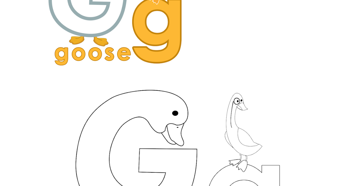 Coloring Worksheets- Letter G