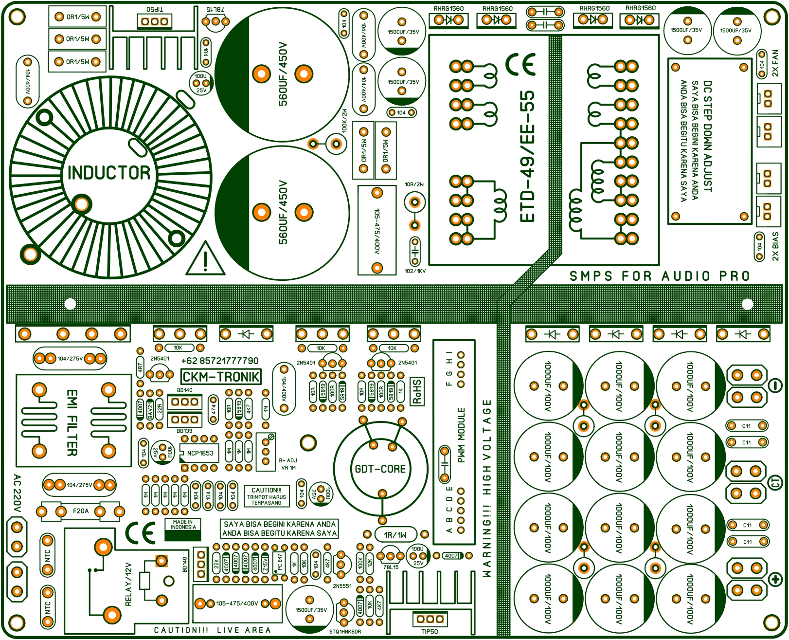 Board diagram. SMPS halfbridge non OCP by CKM Tronik схема. Готовая разводка для tpa3255 Gerber files. SMPS halfbridge non OCP by CKM Tronik схема включения.