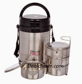 Shubh Nano4 Stainless Steel 4 Containers Lunch Box 300 Ml