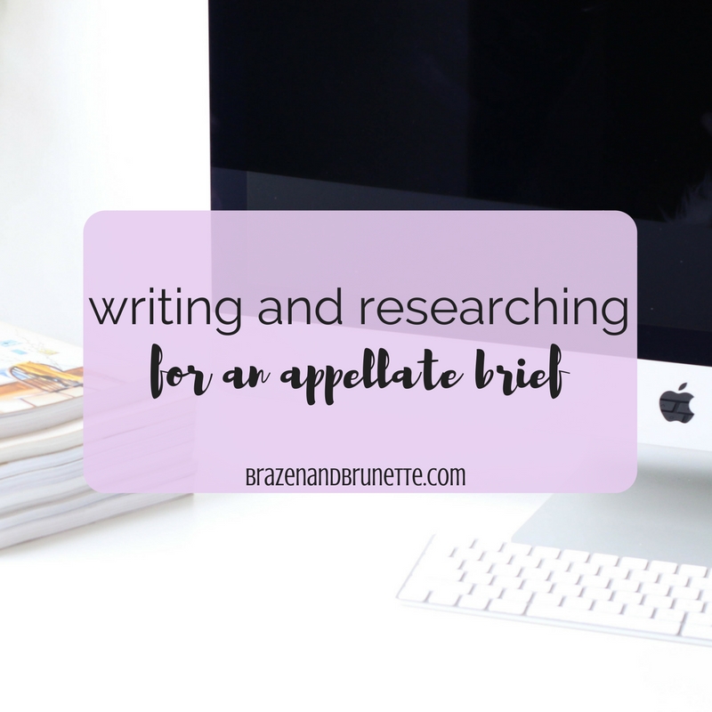 Writing An Appellate Brief in Law School Brazen and ⚖ law