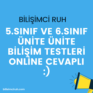 6 Sinif Bilisim Teknolojileri Ve Yazilim Eker Test Yayinlari