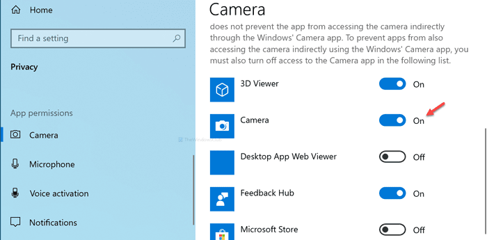Поправете, че камерата не работи в Windows 10 Boot Camp
