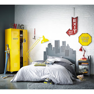 Dormitorio en gris y amarillo - Dormitorios colores y estilos