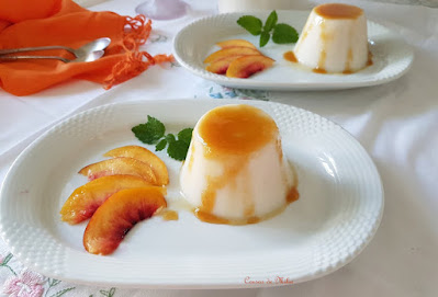 Flan de jengibre y yogur de soja