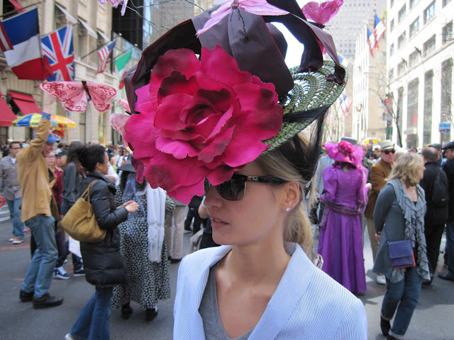 Easter bonnets come in all shapes and sizes for the Old New York tradition of the Easter Parade