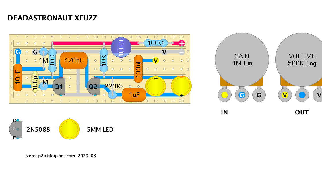 Guitar Effects Vero Point to Point Tag Board Layouts DEAD