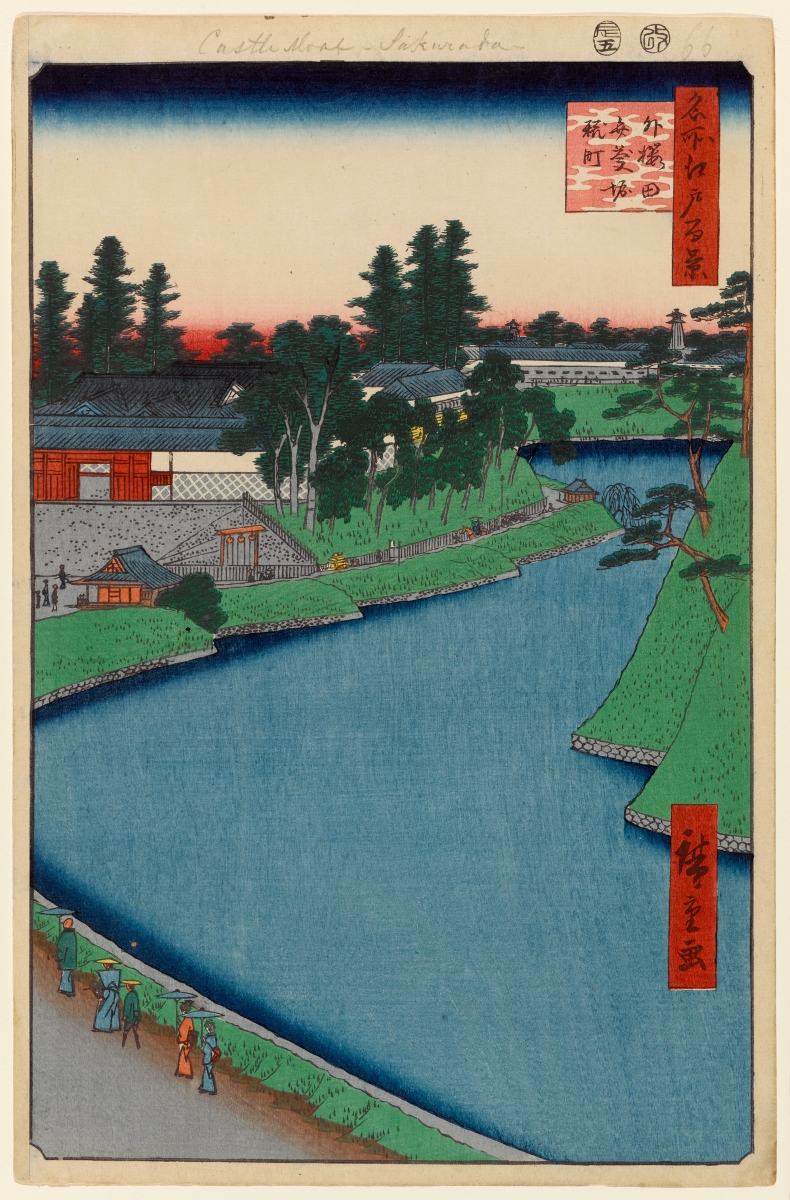 Doctor Ojiplatico. Utagawa Hiroshige. Cien famosas vistas de Edo (名所江戸百景 Meisho Edo Hyakkei. Verano. Summer