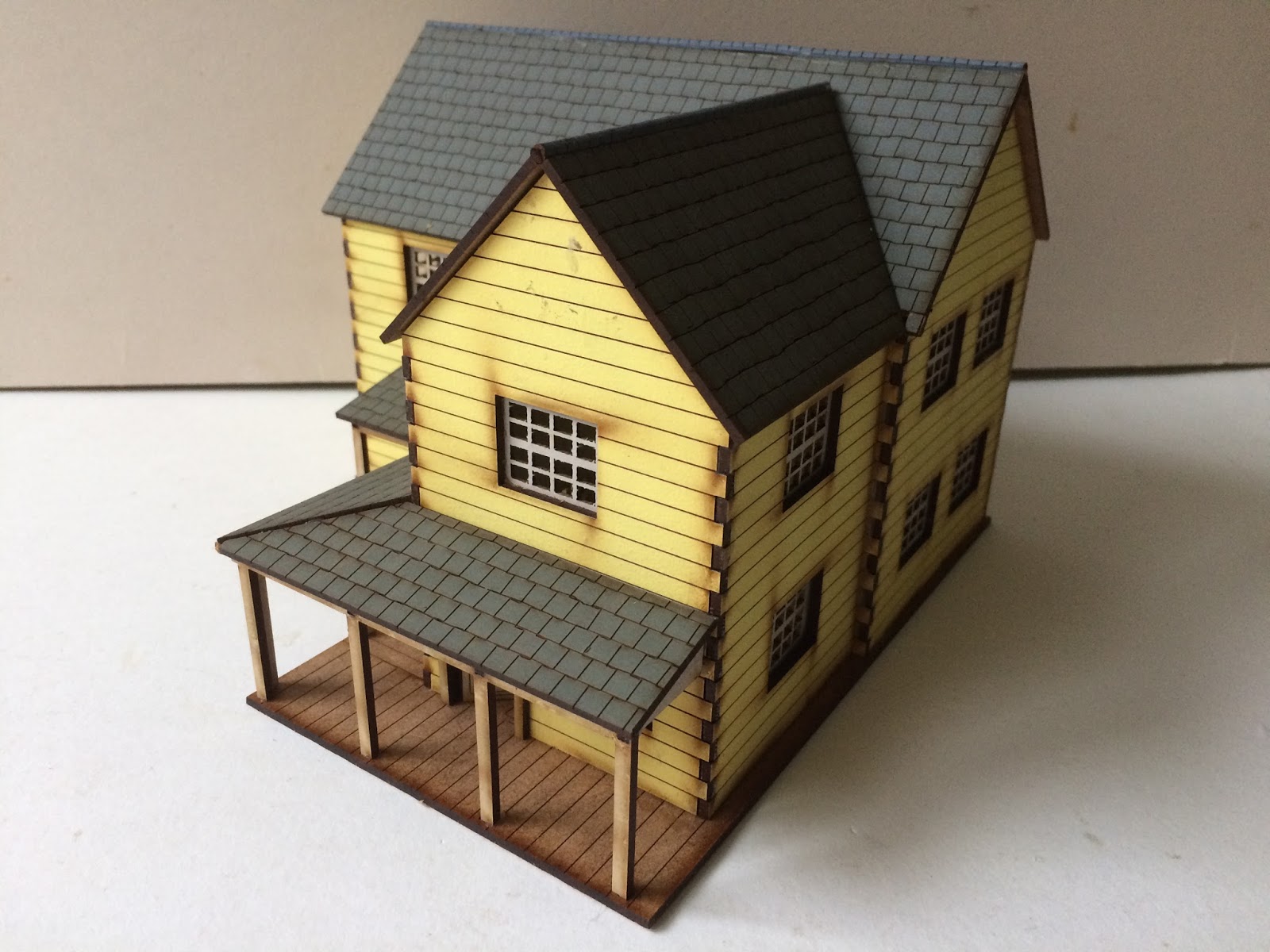 Empires At War Blog 28mm OLD WEST YELLOW CLAPBOARD BUILDING