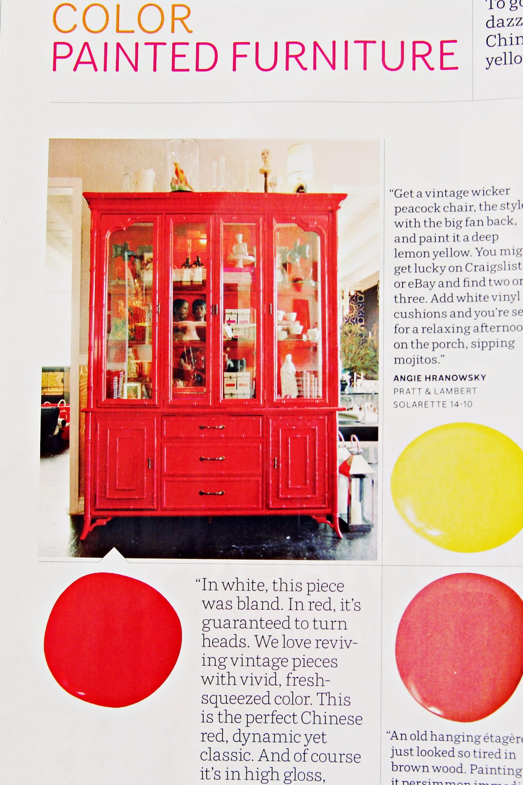 Natty by Design bold paint colors for furniture