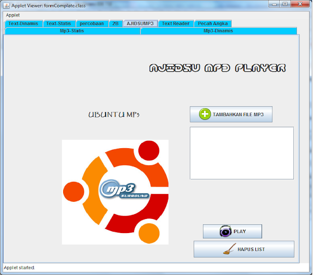 JAVA MEMBUAT MP3 PLAYER SEPERTI WINAMP/AIMP MOKLET BEST INFORMATION
