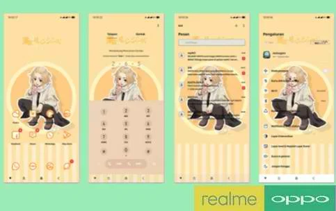 Tema Anime Untuk Oppo ColorOs 7, 11 dan Realme UI