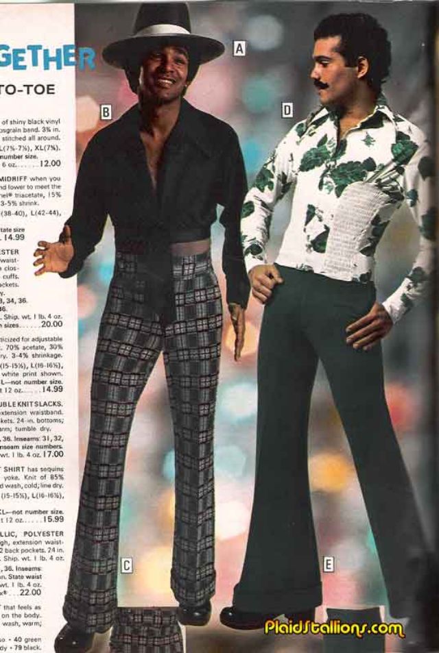 Vintage 1970s Sewing Pattern Mens Flared Trousers Various  Etsy Denmark