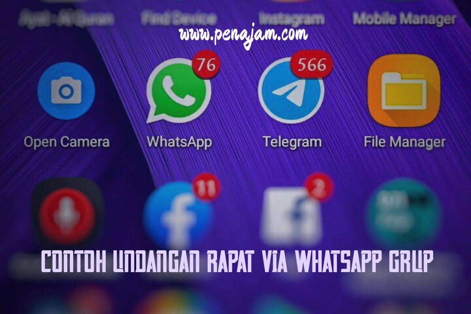 Contoh Undangan Rapat Via Whatsapp Grup Terbaru