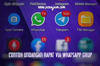 Contoh Undangan Rapat via Whatsapp Grup (WAG)