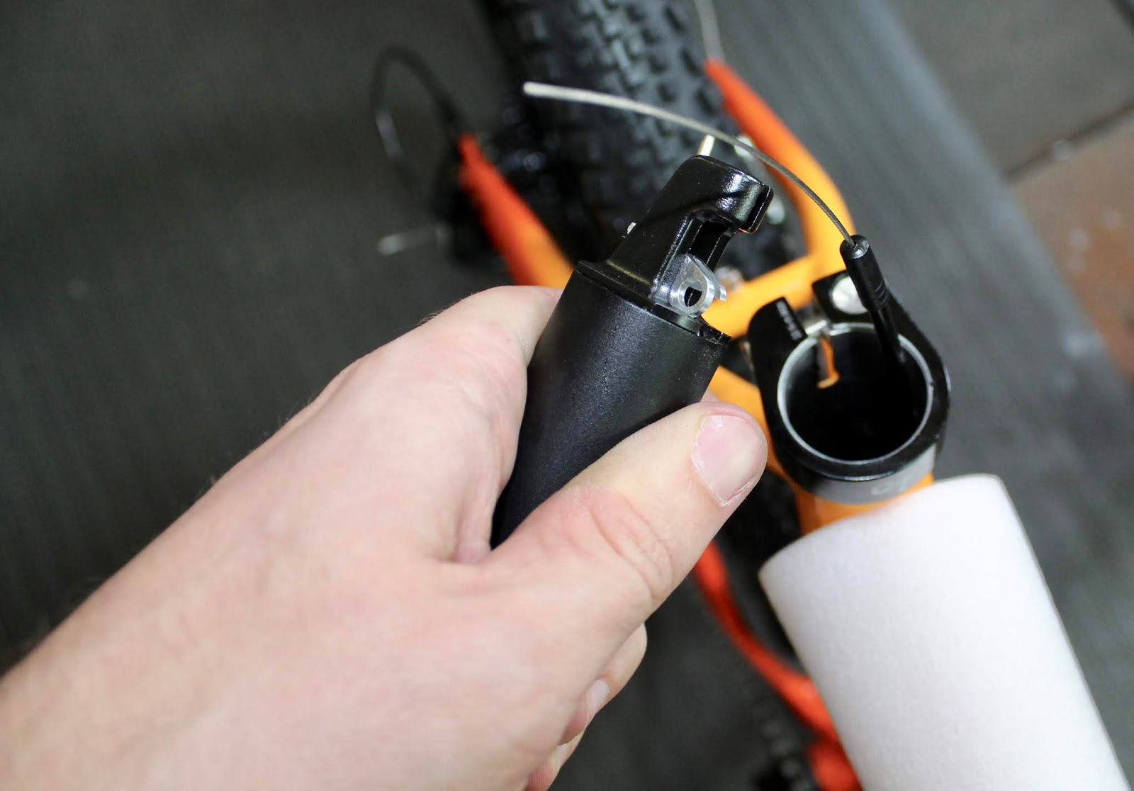 bike blog or die Turn a SRAM Road Shifter into a Dropper Post Lever in 5 Steps