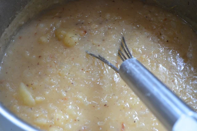 Stir Baked Potato into creamy chicken soup base.