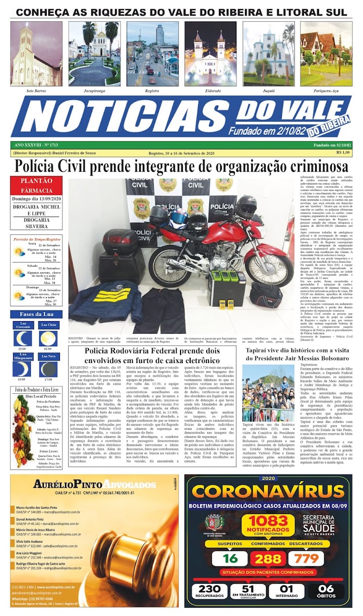 Jornal Noticias do Vale Edição nº 1713 do Jornal Notícias do Vale Jornal Noticias do Vale Edição nº 1713 do Jornal Notícias do Vale