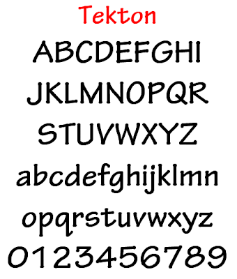 Tekton font - Graffiti alphabet font
