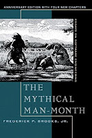 Book cover of The Mythical Man-Month.