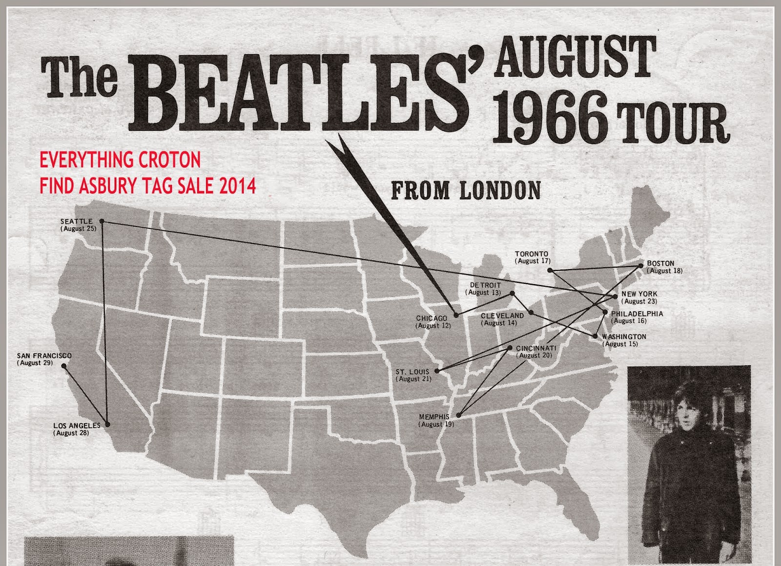 EverythingCroton: THE BEATLES AUG. 1966 TOUR, FOUND @ THE ...