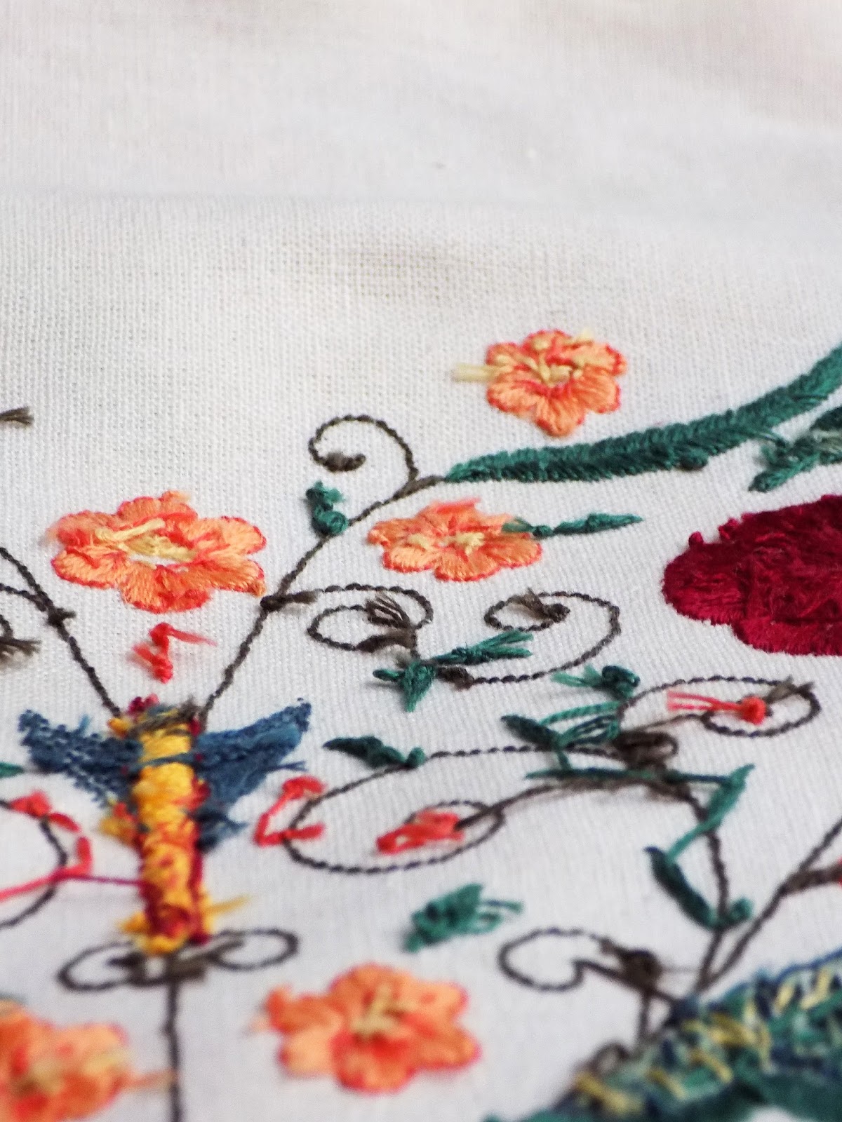 The backside of embroidery why I chose to reveal it and why I'm grateful to the new generation