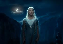 Cate Blanchett as Galadriel in The Hobbit, directed by Peter Jackson