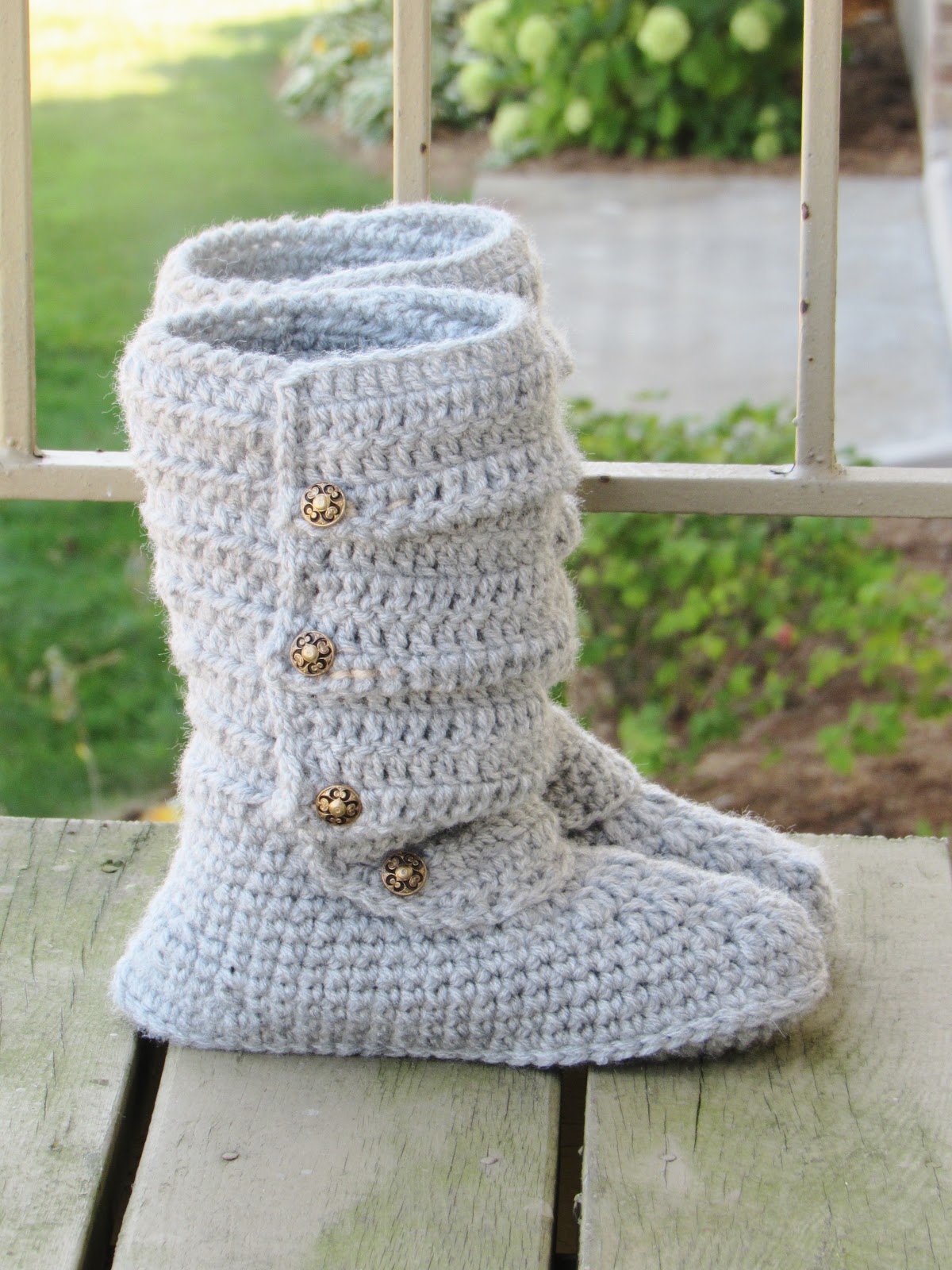 Slouch Boots Crochet pattern, Slipper Crochet Pattern, US Shoe Sizes 5 ...