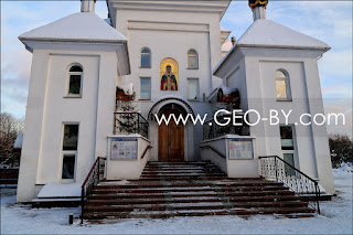 Minsk. Church of Saint Sophia Slutskaya. Entrance to the temple