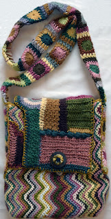 Just a Stitch Away: Crocheted Bag with Traditional and Freeform Elements