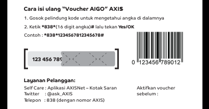 Cara Isi Voucher Axis Aigo Paket Data Internet Terbaru - Semutimut - Tutorial Hp Dan Komputer Terbaik