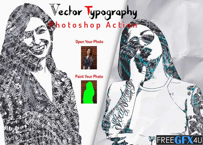 Vector Typography Photoshop Action