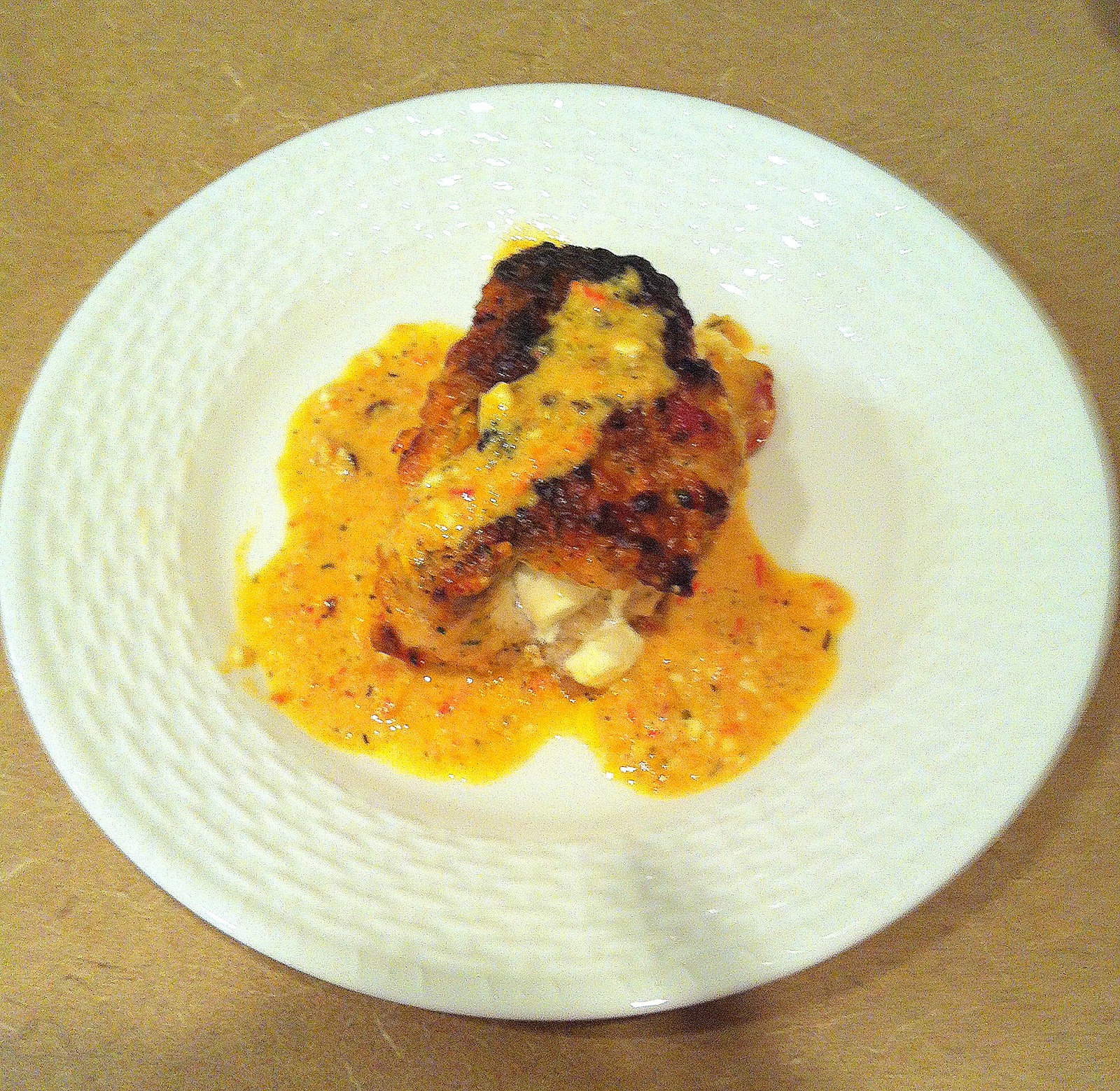 Southern Girlie Cooks Pancetta Wrapped Stuffed Chicken Breast with