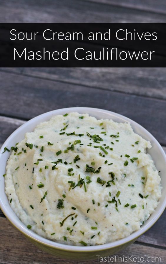Sour Cream and Chives Mashed Cauliflower RECIPE INSTANT DELICIOUS