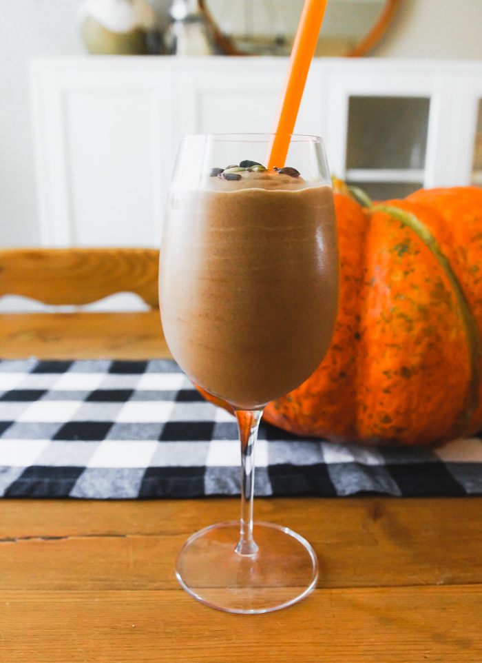  Let me introduce you to my latest obsession Double Cocoa Pumpkin Smoothie Recipe
