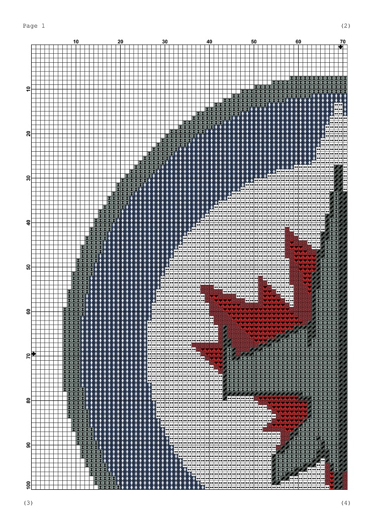 Tango Stitch easy cross stitch designs Winnipeg Jets logo cross stitch