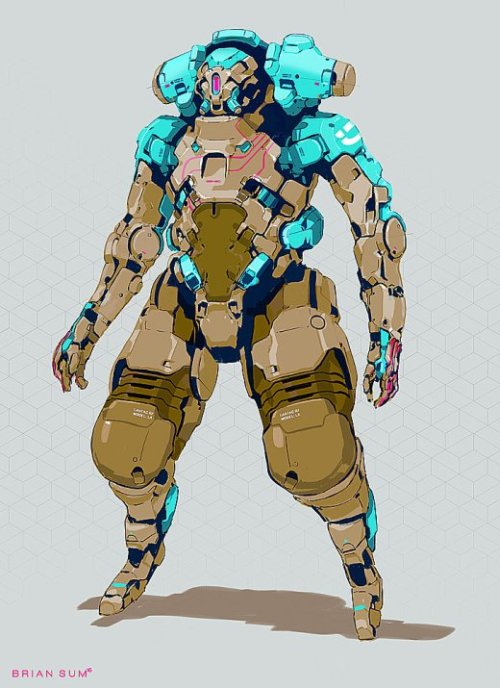 Brian Sum artstation arte ilustrações ficção científica cyberpunk estilo anime