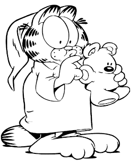 garfield pictures to color