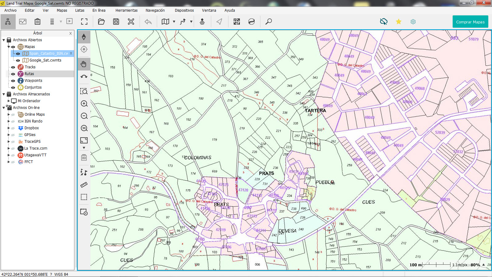 Cartografía Digital Mapas online básicos para TwoNav Land.