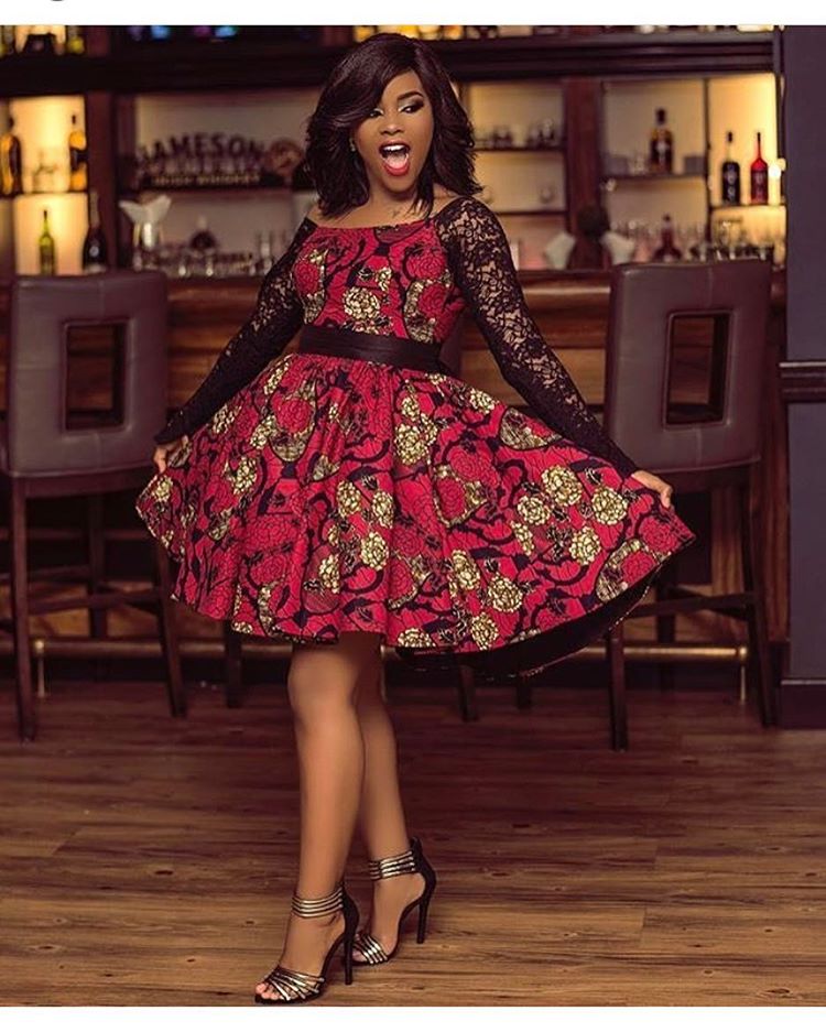 ankara short gown dresses