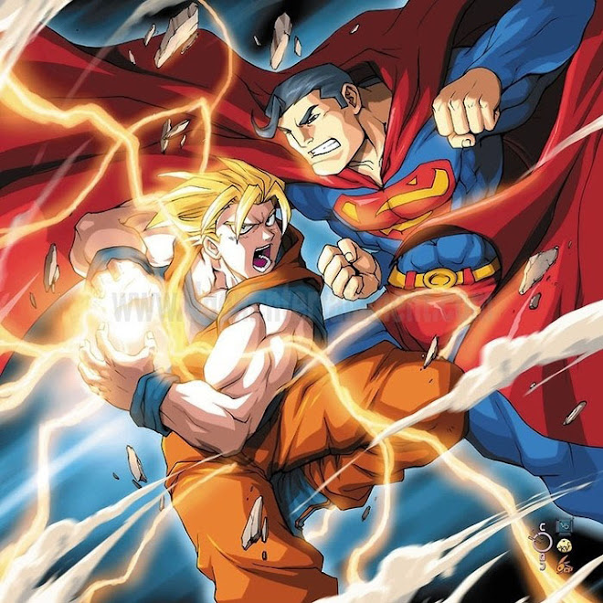 Photo : 超サイヤ人孫悟空 VS スーパーマン