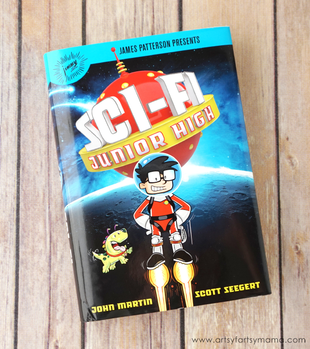 Sci-Fi Junior High Book Review and Free Printable Outer Space Bookmarks #SciFiJuniorHigh