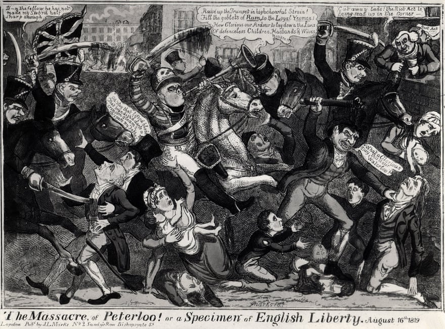 ART and ARCHITECTURE, mainly The Peterloo massacre in Manchester, 1819