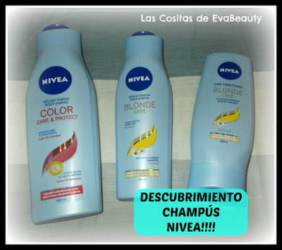 Champús y Acondicionador para cabellos rubios y teñidos de la marca Nivea