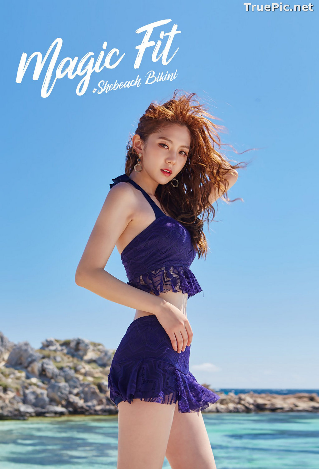Image Lee Chae Eun - Korean Fashion Model - Magic Fit Beachwear Set - TruePic.net - Picture-1